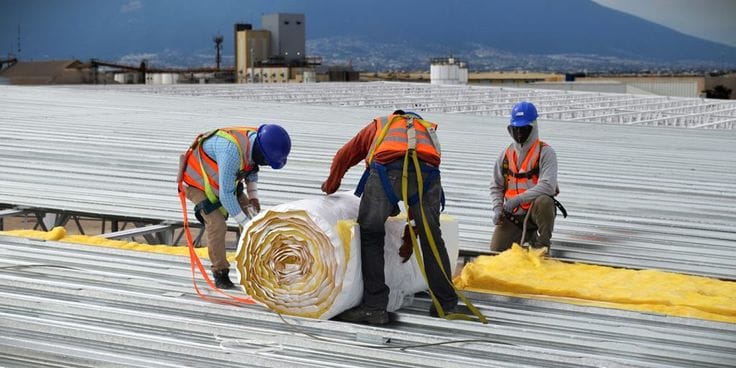 aislamiento térmico para cubiertas industriales